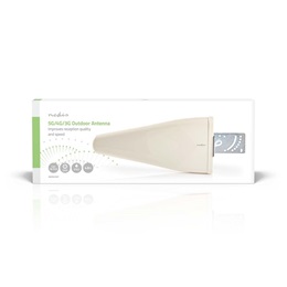 Nedis ANOR5G10WT prémium antenna (698-5000 MHz, 11 dB, SMA dugasz, 4 m kábel, 50 Ohm, beltéri/kültéri, fehér)