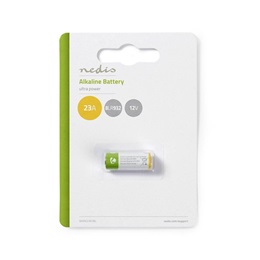 Nedis BAAK23A1BL alkáli elem (12 V, A23, IEC 8LR932, előre feltöltött, zöld, sárga)