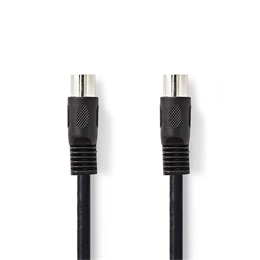 Nedis CAGL20000BK30 DIN audio kábel (DIN 5 tűs dugó, nikkelezett, 3 m)