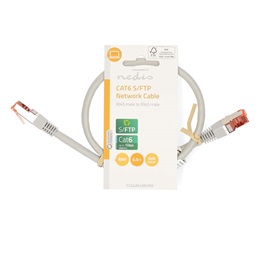 Nedis CAT6 patch kábel (RJ45 - RJ45, 0,5 m, UTP/FTP, 250 MHz, Gigabit, aranyozott érintkezők)