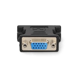 Nedis CCGB32900BK DVI-I - VGA adapter (DVI-I 24+5 dugó, VGA aljzat, egyenes, fekete)
