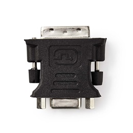 Nedis CCGB32900BK DVI-I - VGA adapter (DVI-I 24+5 dugó, VGA aljzat, egyenes, fekete)