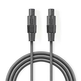 Nedis COTG16000GY100 hangszóró kábel 10 m (speakon csatlakozók, sötétszürke)