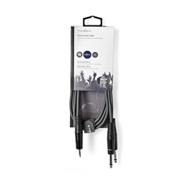 Nedis COTH23200GY15 félprofi audio kábel 1,5 m (3,5 mm sztereó jack dugó / 2 x 6,35 mm mono jack dugó, rugalmas)