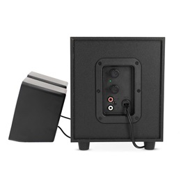 Nedis CSPR10021BK PC hangszóró 2.1 (33 W, 3,5 mm jack, USB tápellátás, fekete)