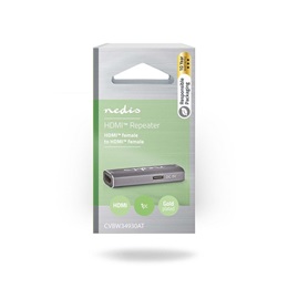 Nedis CVBW34930AT HDMI jelerősítő (25 m, 8K@60Hz, 48 Gbps, USB-A táp, antracit)