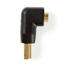 Nedis CVGB34901BK HDMI átalakító adapter (aranyozott, 90°-os, fekete)