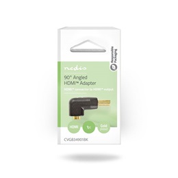 Nedis CVGB34901BK HDMI átalakító adapter (aranyozott, 90°-os, fekete)