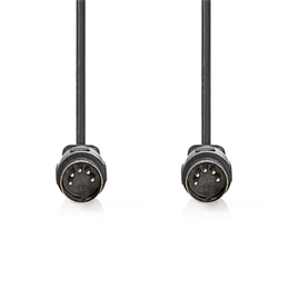 Nedis DIN audio kábel (DIN 5 tűs dugó, nikkelezett, 1 m)