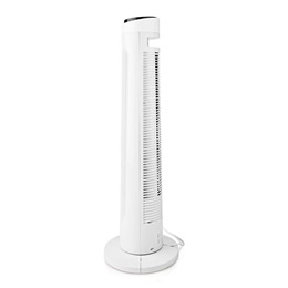 Nedis FNTR13CWT40 oszlopventilátor (50W, 3 fokozat, időkapcsoló, távirányító, fekete-fehér)