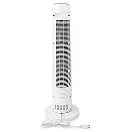 Nedis FNTR13CWT40 oszlopventilátor (50W, 3 fokozat, időkapcsoló, távirányító, fekete-fehér)