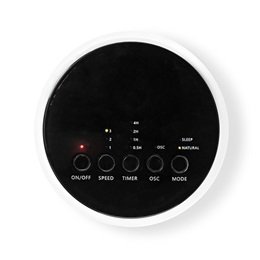 Nedis FNTR13CWT40 oszlopventilátor (50W, 3 fokozat, időkapcsoló, távirányító, fekete-fehér)