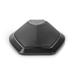 Nedis MICCU100BK asztali konferencia mikrofon (USB, 360°-os hangfelvétel, érintéses némítás, szűrőszivacs)
