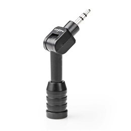 Nedis MICMJ100BK notebook mikrofon (3,5 mm jack, vezetékes, fekete)