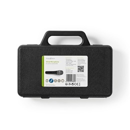 Nedis MPWD50CBK dinamikus mikrofon (5 m kábel, 80 Hz - 12 kHz, 600 Ohm, kapcsoló, fekete-szürke)