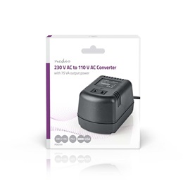Nedis POCO101 feszültségátalakító (230V - 110V, 75W, USA, kompakt, utazóknak)