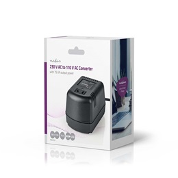 Nedis POCO101 feszültségátalakító (230V - 110V, 75W, USA, kompakt, utazóknak)
