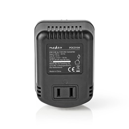 Nedis POCO104 feszültségátalakító (230V AC › 110V AC, 30W, kompakt, USA)