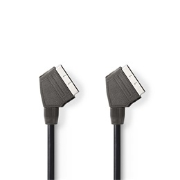 Nedis SCART kábel 1,5 m (SCART dugó / SCART dugó, 480p, fekete)