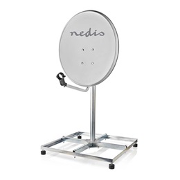Nedis SDBS110ME antenna állvány, tartó konzol (ezüst, acél, max. tányér 90 cm, csőátmérő 42 mm, 5,6 kg)