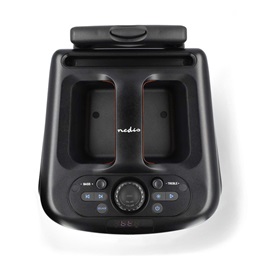 Nedis SPPT2480BK bluetooth hangszóró (v5.0, 4000 mAh belső akku, 240 W, 5 óra üzemidő, 2x5,25" mélynyomó, 2x2" magassugá