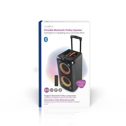 Nedis SPPT2480BK bluetooth hangszóró (v5.0, 4000 mAh belső akku, 240 W, 5 óra üzemidő, 2x5,25" mélynyomó, 2x2" magassugá