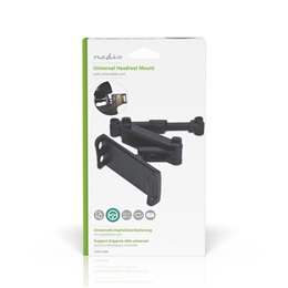 Nedis TCMT210BK autós tablet/telefon tartó konzol (4,7-12,5", fejtámlára szerelhető, állítható, ABS, 255x185x215 mm, 21