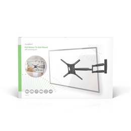 Nedis TVWM1790BK fali tartókonzol (13"-86", VESA 75x75–600x400, max. 60 kg, 3 forgáspont, fekete)