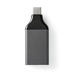 Nedis USB-C - HDMI átalakító adapter (USB 3.2 Gen 1, USB-C dugó / HDMI kimenet, 4K@60Hz, fekete, szürke)