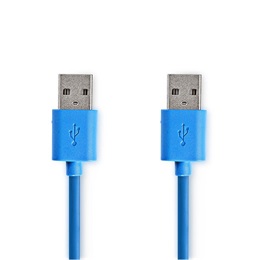 Nedis USB 3.2 kábel (A dugó / A dugó, 2 m, kék)