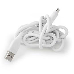 Nedis USB adat- és töltőkábel (A dugó / C dugó, USB 2.0, 15W, 1,5 m, fehér)