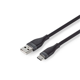 Nedis USB kábel (A dugó / C dugó, USB 2.0, 15W, 1,5 m, fekete)