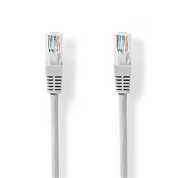 Nedis UTP CAT5e patch kábel (RJ45 dugasz / RJ45 dugasz, 10 m, szürke, U/UTP, 1 Gbps)