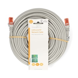 Nedis UTP CAT6 patch kábel (RJ45 dugasz, aranyozott érintkezők, 30 m, U/UTP, szürke)