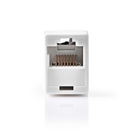 Nedis UTP Cat5e toldó (RJ45, egyenes, nikkelezett, fehér)