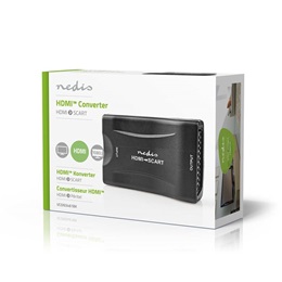 Nedis VCON3461BK videó konverter (HDMI bemenet, SCART kimenet, 1080p, PAL/NTSC)