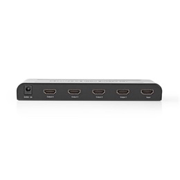 Nedis VSPL3474AT HDMI elosztó (1x HDMI bemenet, 4x HDMI kimenet, 4K@60Hz, 18 Gbps, antracit)