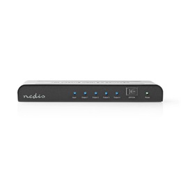 Nedis VSPL3474AT HDMI elosztó (1x HDMI bemenet, 4x HDMI kimenet, 4K@60Hz, 18 Gbps, antracit)