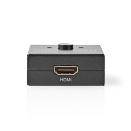 Nedis VSWI3482AT HDMI kapcsoló (2x HDMI bemenet, 1x HDMI kimenet, 4K@60Hz, 6 Gbps, antracit)