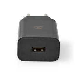 Nedis WCHAU242ABK USB töltő (1x USB-A, 5 V, 2,4 A, 12 W, gyorstöltés, fekete)