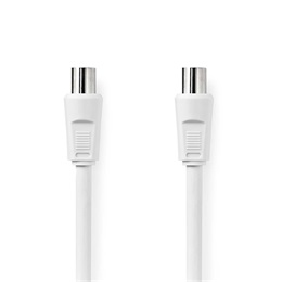Nedis koaxiális kábel (IEC apa / IEC aljzat, 75 Ohm, 150 m, négyszeres árnyékolás 120 dB, ferritszűrő, nikkelezett érint