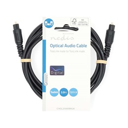 Nedis optikai audio kábel (TosLink dugó, 2 m)