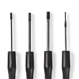 Nedis precíziós csavarhúzó készlet (15 db, lapos 1.0–3.5 mm, PH 2.0–3.5 mm, Torx TX6–TX15, hatlapfej 1.5–2.0 mm)