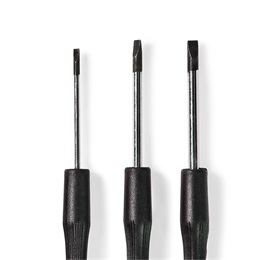 Nedis precíziós csavarhúzó készlet (15 db, lapos 1.0–3.5 mm, PH 2.0–3.5 mm, Torx TX6–TX15, hatlapfej 1.5–2.0 mm)