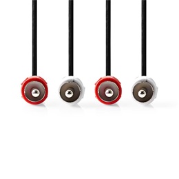 Nedis sztereó audio kábel (2 x RCA dugó / 2 x RCA dugó, 3 m)