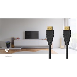 Nedis ultra HDMI 2.1 kábel (HDMI dugó / HDMI dugó, 2 m, 8K@60Hz, 48 Gbps, fekete)