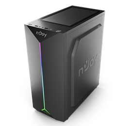 Njoy Anil ház (ATX, tápegység nélkül, USB 2.0, USB 3.0, fekete)