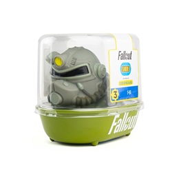 Numskull Tubbz - Fallout T-51 gumikacsa (dobozos, hivatalos Bethesda licenc, PVC, kb. 9 cm)