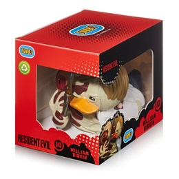 Numskull Tubbz Boxed William Birkin gumikacsa (hivatalos Resident Evil, díszdobozos, PVC, kb. 9 cm)