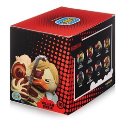 Numskull Tubbz Boxed William Birkin gumikacsa (hivatalos Resident Evil, díszdobozos, PVC, kb. 9 cm)